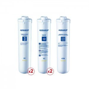 Комплект сменных модулей для Аквафор ОСМО-Кристалл 50 исп.4М на год (без мембраны)
