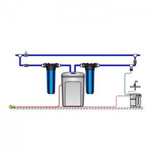 Умягчитель Аквафор 800 + Гросс 2 шт. + Морион